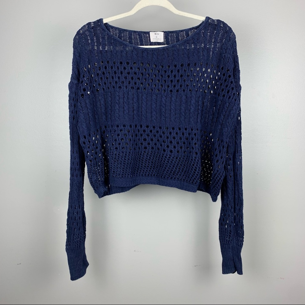 Pins & Needles Open Knit Long Sleeve Sweater